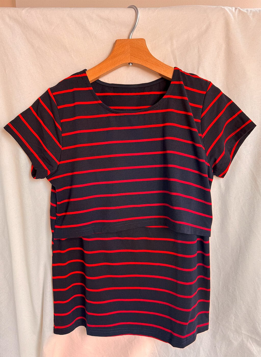 Lovemère Nursing Stripes Dark Tee - Lovemère