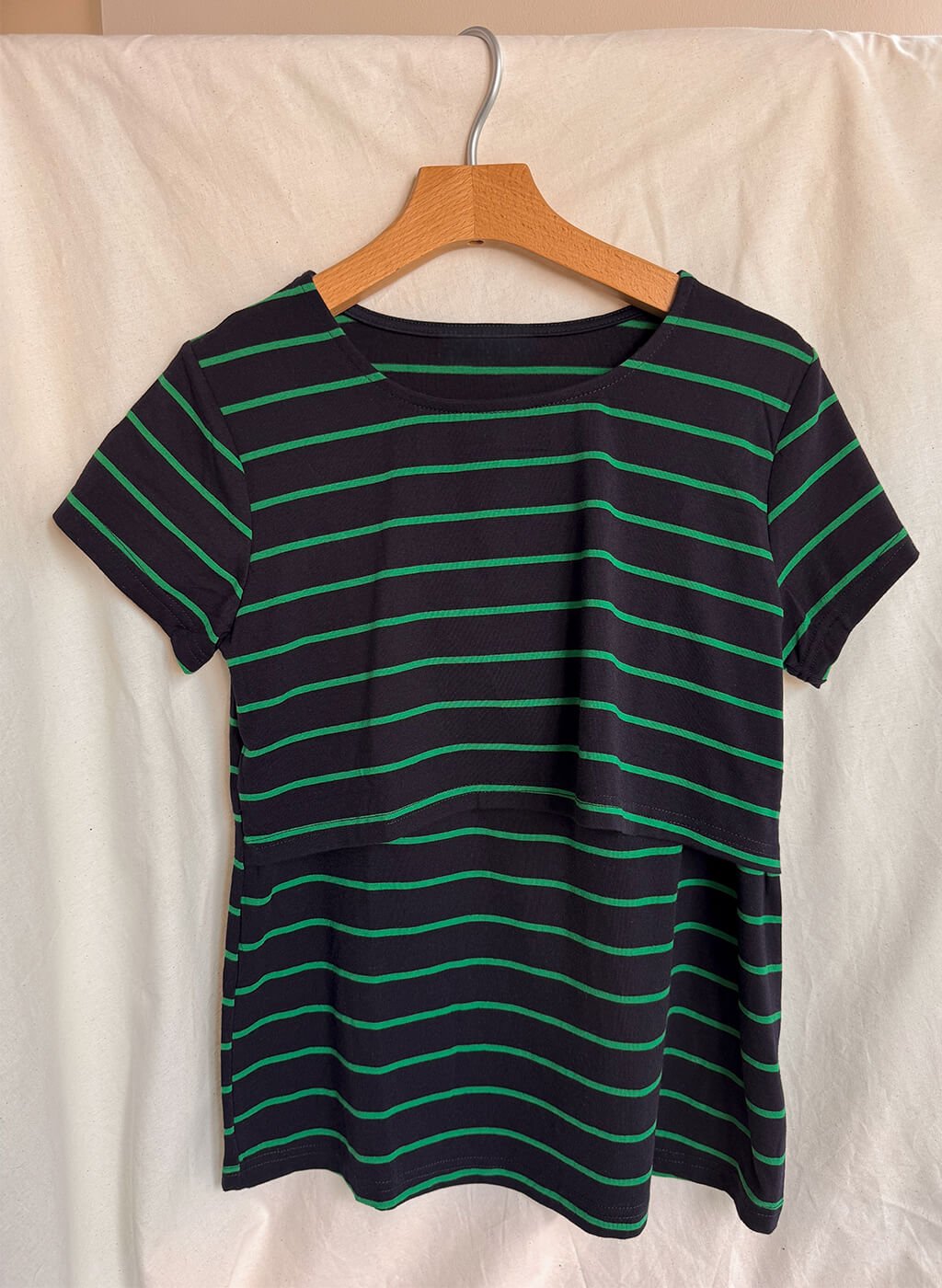 Lovemère Nursing Stripes Dark Tee - Lovemère