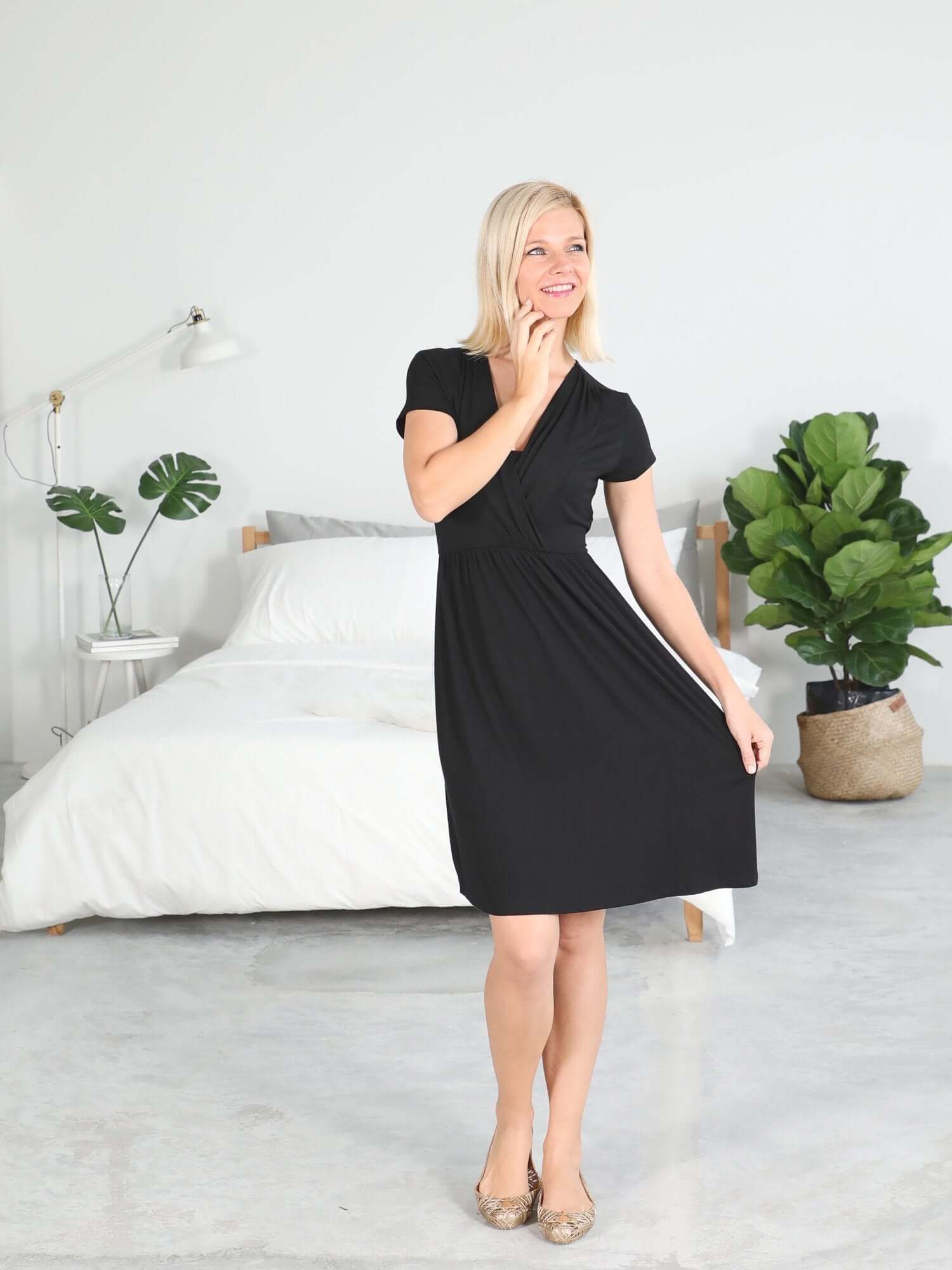 Black Ribbon Dress - Lovemère