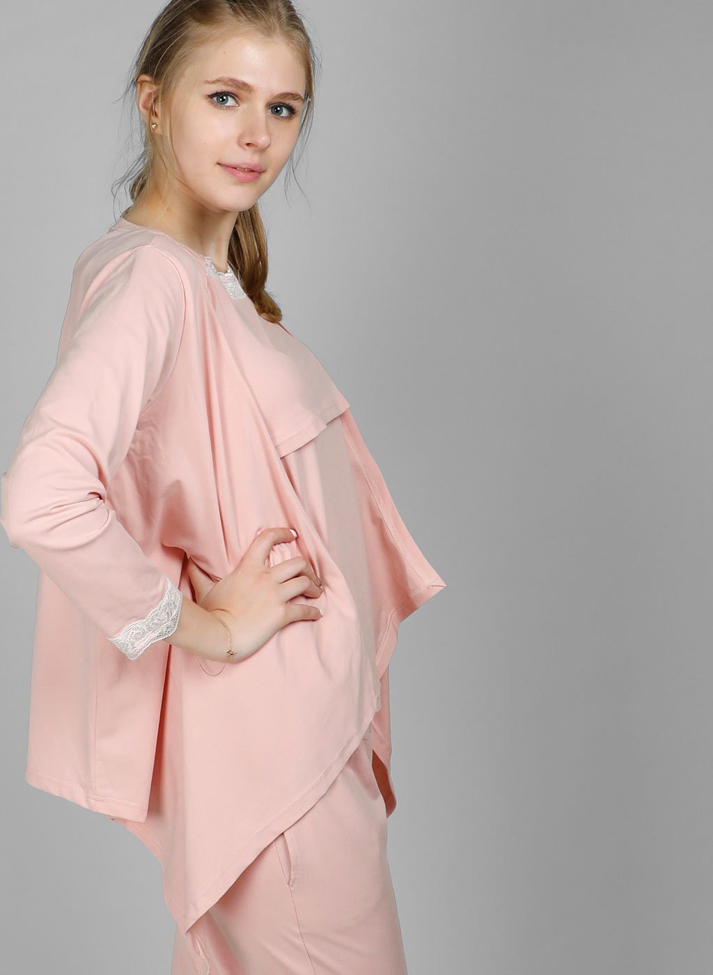 Blush Pink Maternity & Nursing Pajamas - Lovemère