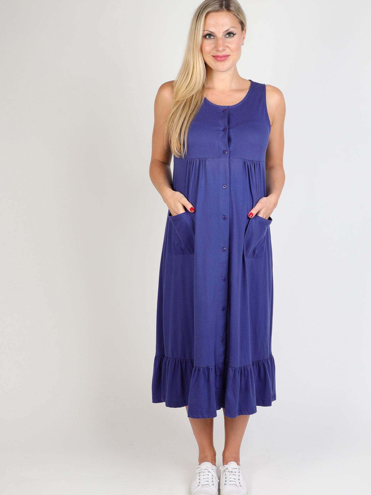 Georgia Ruffled Tank Dress - Lovemère