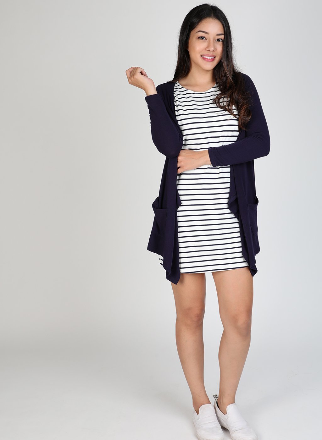 Jessica Navy Dress - Lovemère