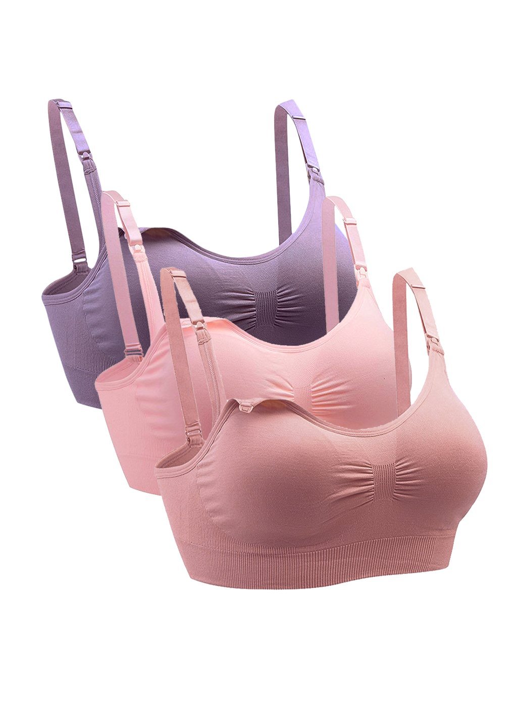 【Happier】 BABYBANG Breathable Soft No Rims Front Closure B/C Cup Pregnant  Women Lingerie Maternity Nursing Bras Large Size Brassiere Breastfeeding