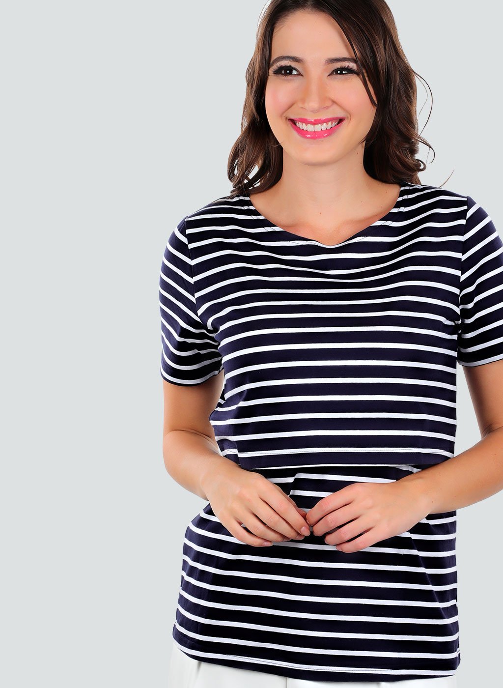 Lovemère Nursing Stripes Top - Lovemère