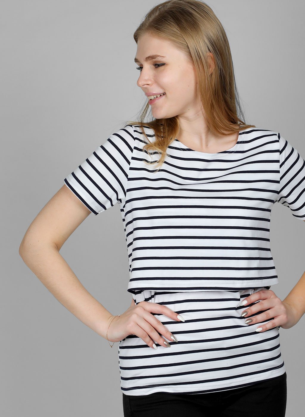 Lovemère Nursing Stripes Top - Lovemère