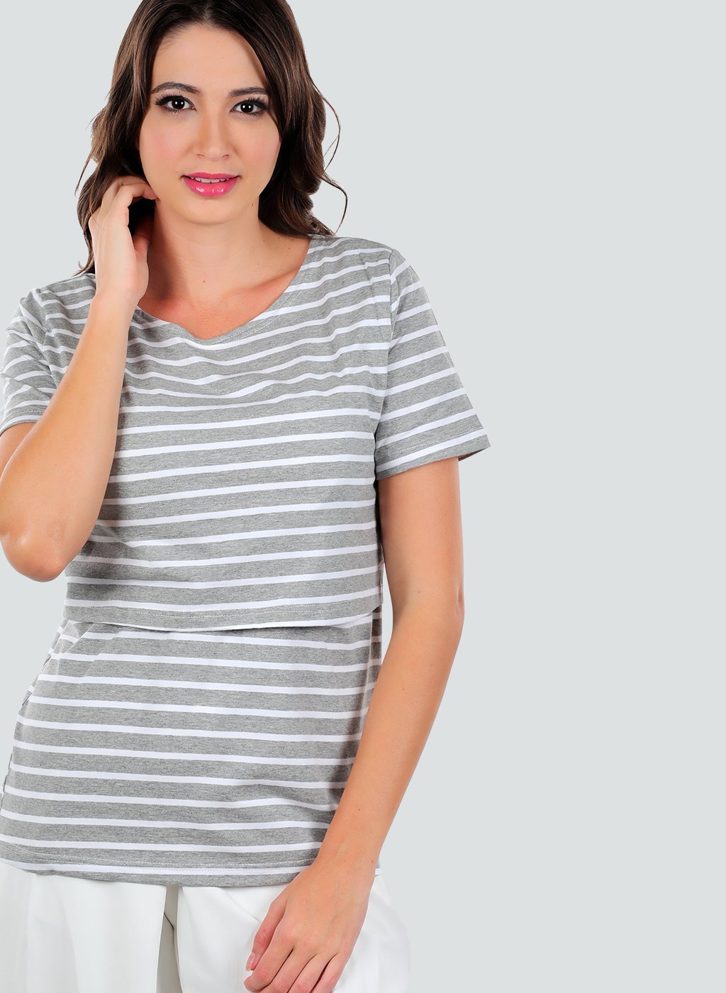 Lovemère Nursing Stripes Top - Lovemère