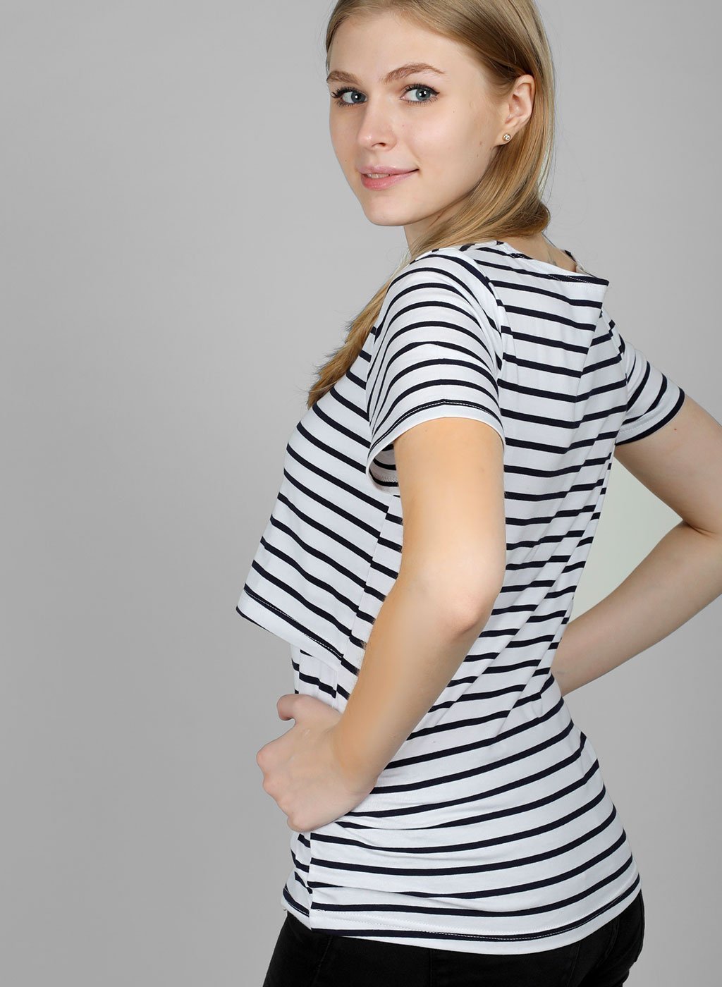 Lovemère Nursing Stripes Top - Lovemère