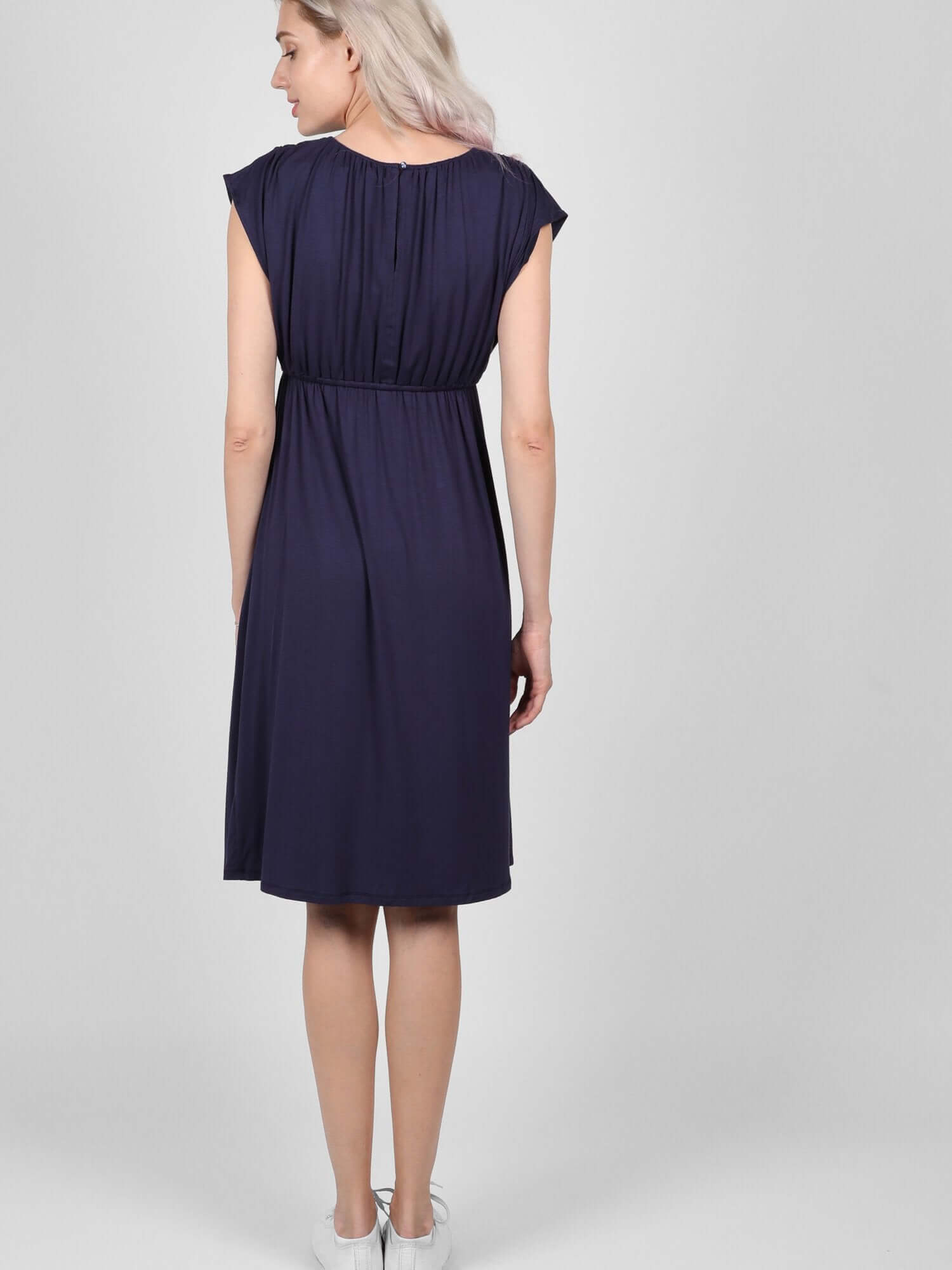 Navy Louise Dress - Lovemère