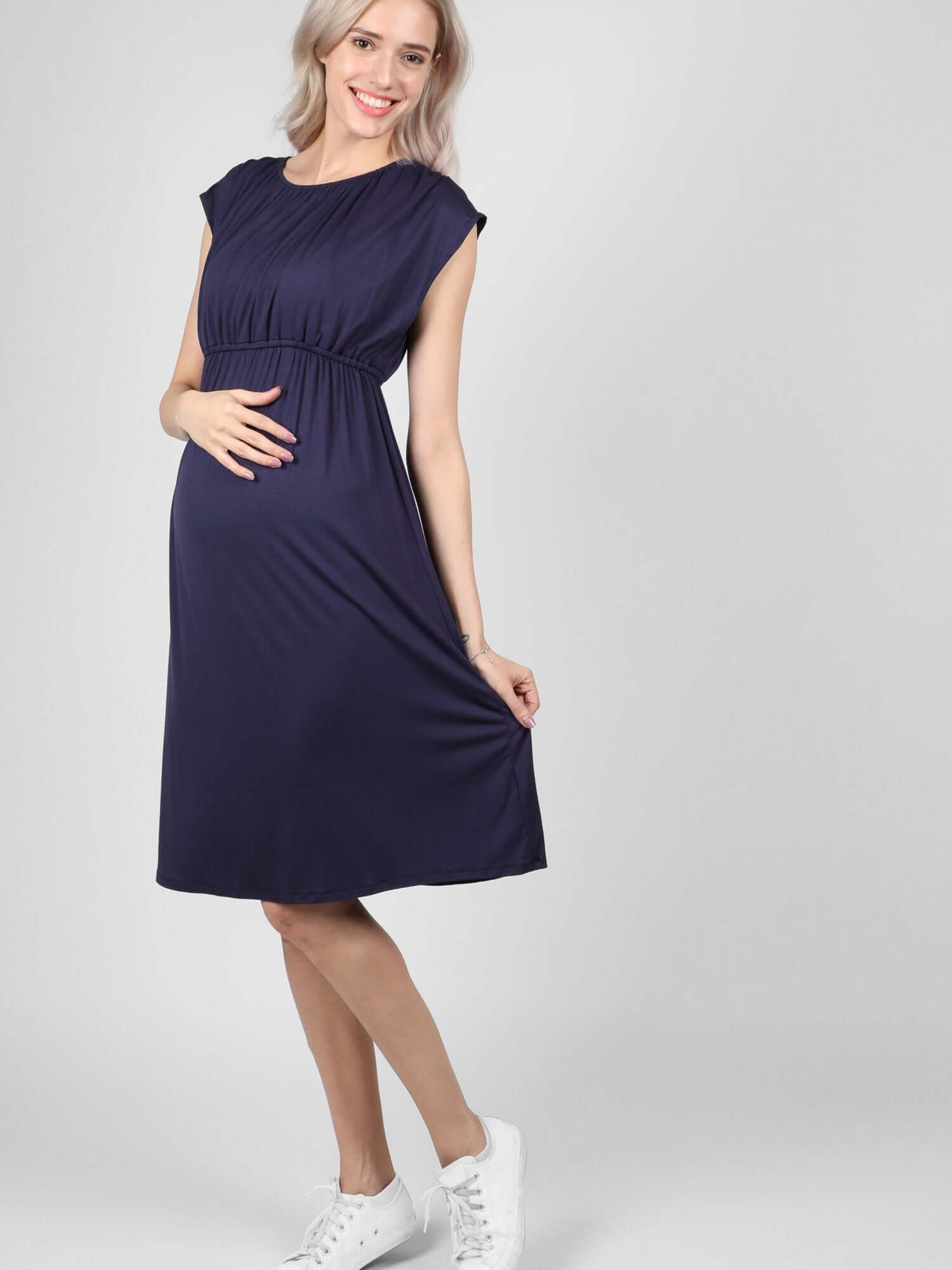 Navy Louise Dress - Lovemère