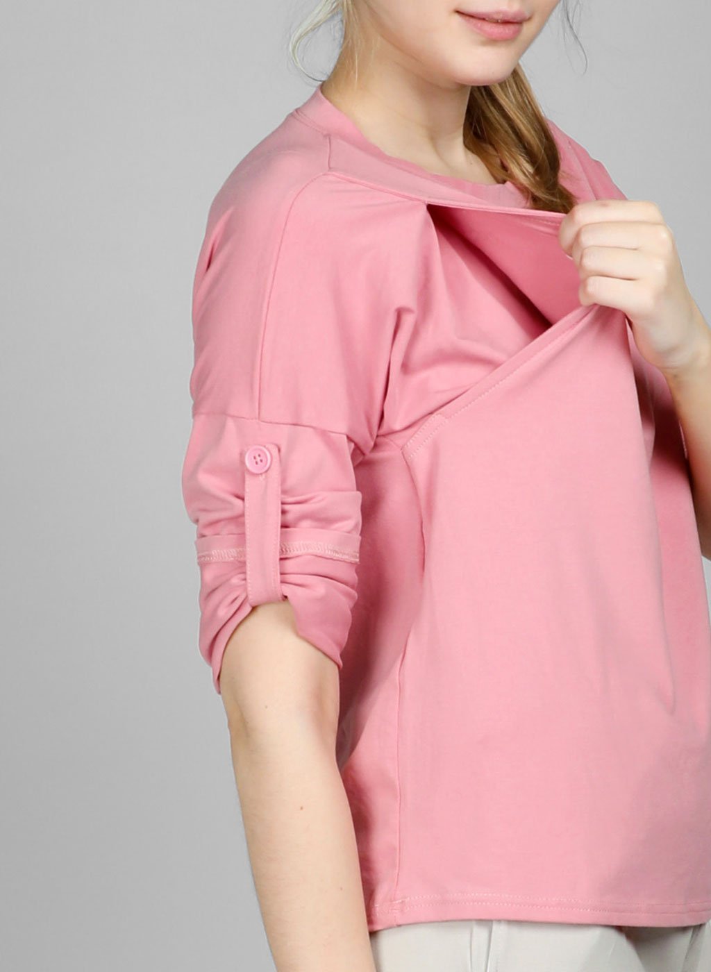 Rosy Pink Maternity & Nursing Pajamas - Lovemère